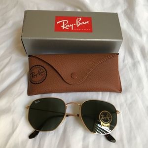 Hexagonal flat lenses Ray Bans SALE